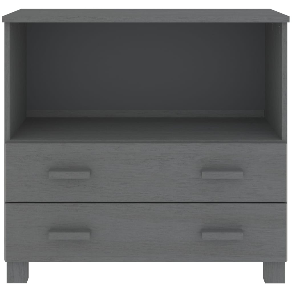 vidaXL Servantă „HAMAR”, gri închis, 85x35x80 cm, lemn masiv pin vidaXL Servantă „HAMAR”, gri închis, 85x35x80 cm, lemn masiv pin