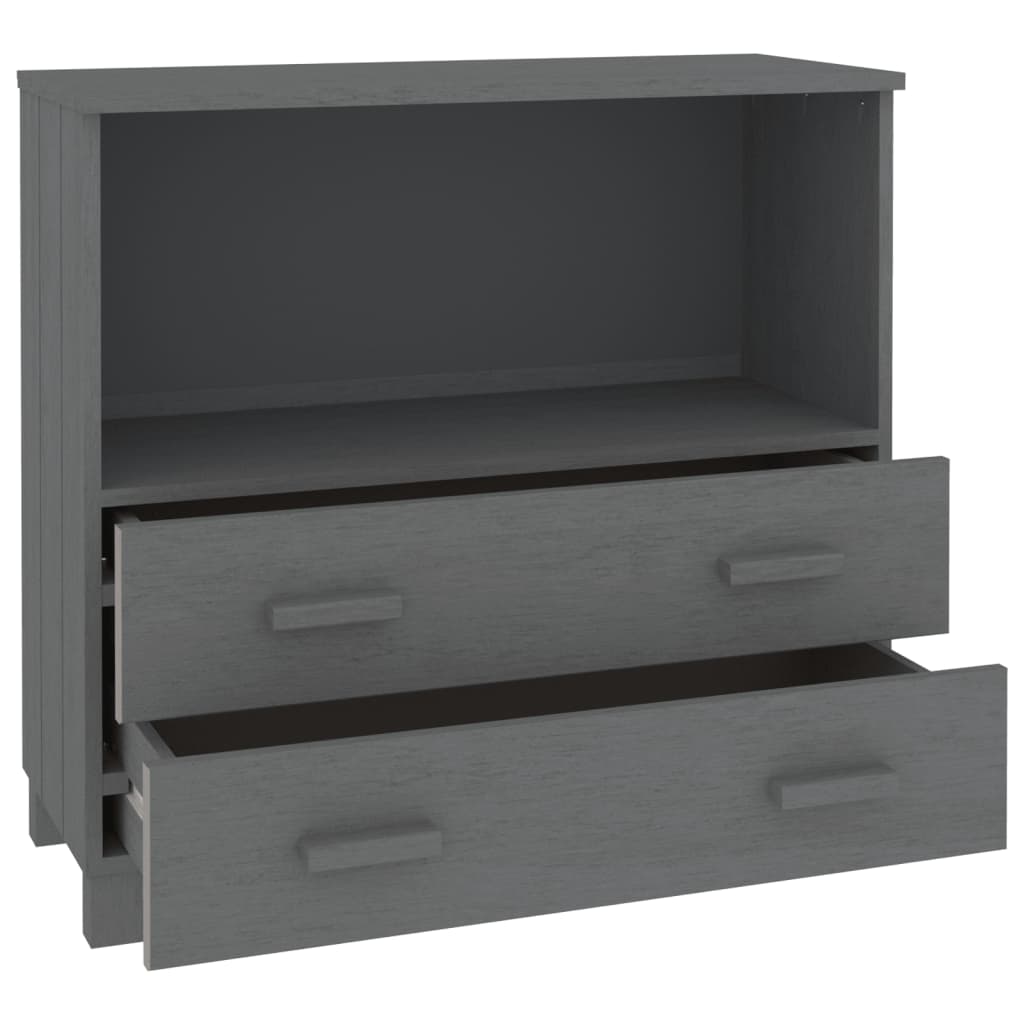 vidaXL Servantă „HAMAR”, gri închis, 85x35x80 cm, lemn masiv pin vidaXL Servantă „HAMAR”, gri închis, 85x35x80 cm, lemn masiv pin