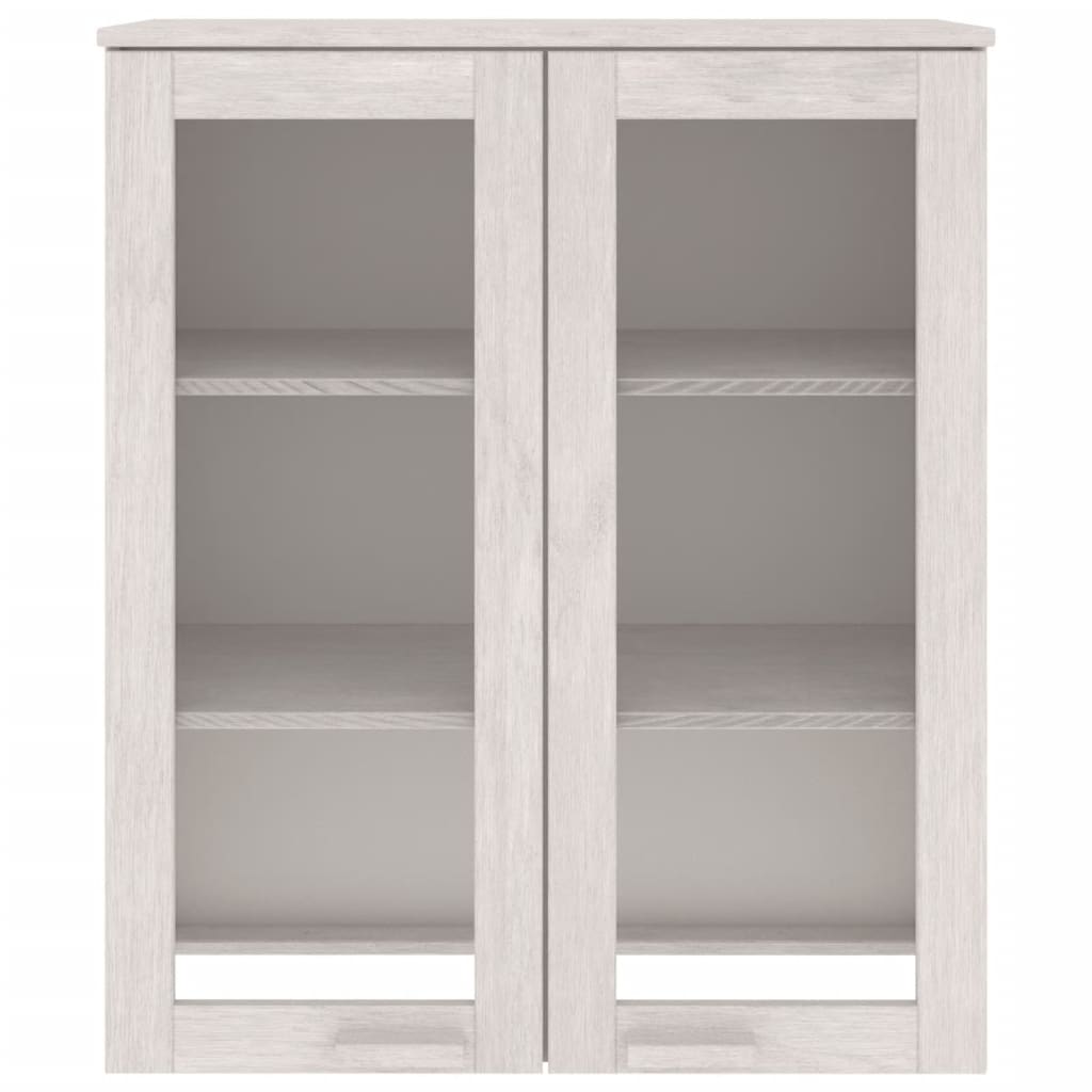 vidaXL Raft superior comodă „HAMAR” alb, 85x35x100 cm, lemn masiv pin