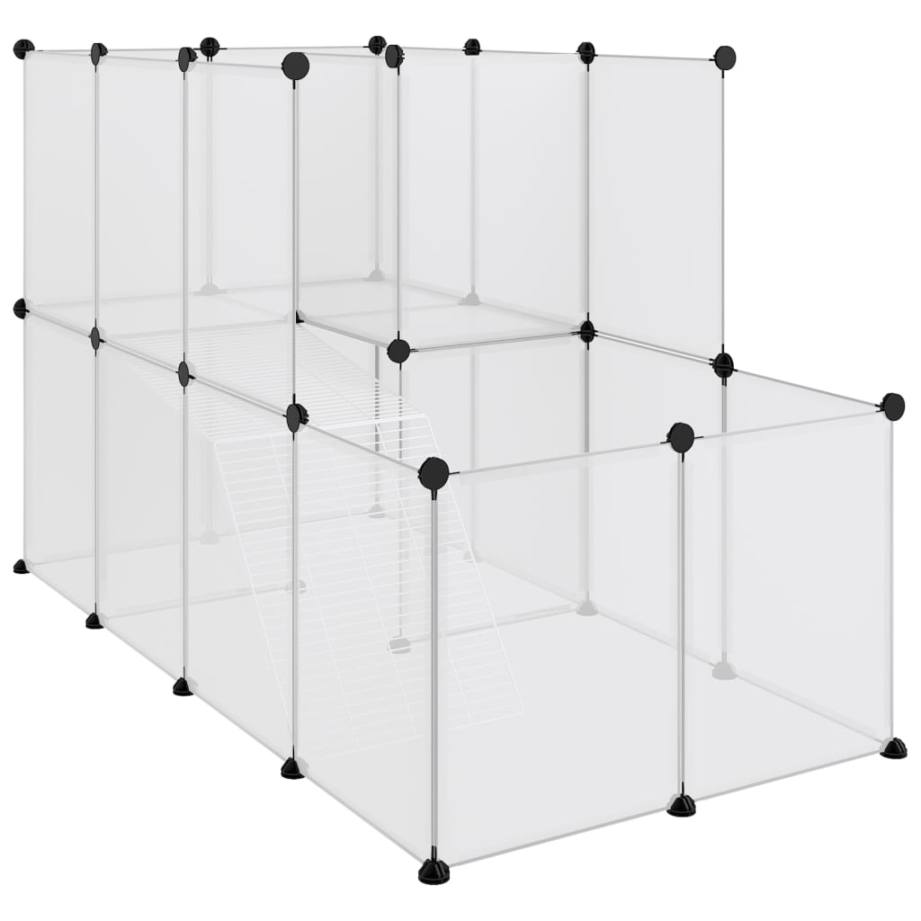 vidaXL Cușcă pentru animale mici transparent 142x74x93 cm PP și oțel vidaXL Cușcă pentru animale mici transparent 142x74x93 cm PP și oțel