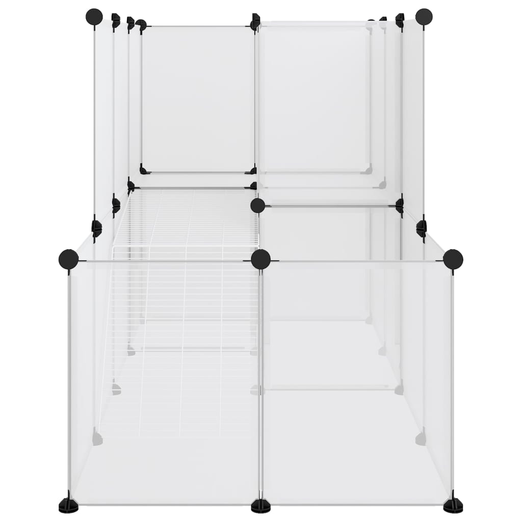 vidaXL Cușcă pentru animale mici transparent 142x74x93 cm PP și oțel vidaXL Cușcă pentru animale mici transparent 142x74x93 cm PP și oțel