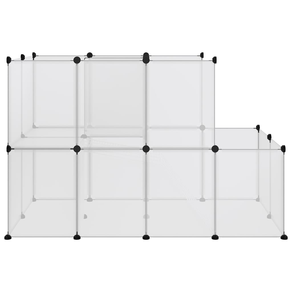 vidaXL Cușcă pentru animale mici transparent 142x74x93 cm PP și oțel vidaXL Cușcă pentru animale mici transparent 142x74x93 cm PP și oțel