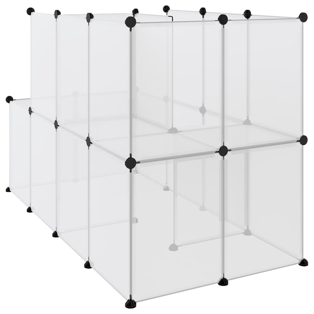 vidaXL Cușcă pentru animale mici transparent 142x74x93 cm PP și oțel vidaXL Cușcă pentru animale mici transparent 142x74x93 cm PP și oțel