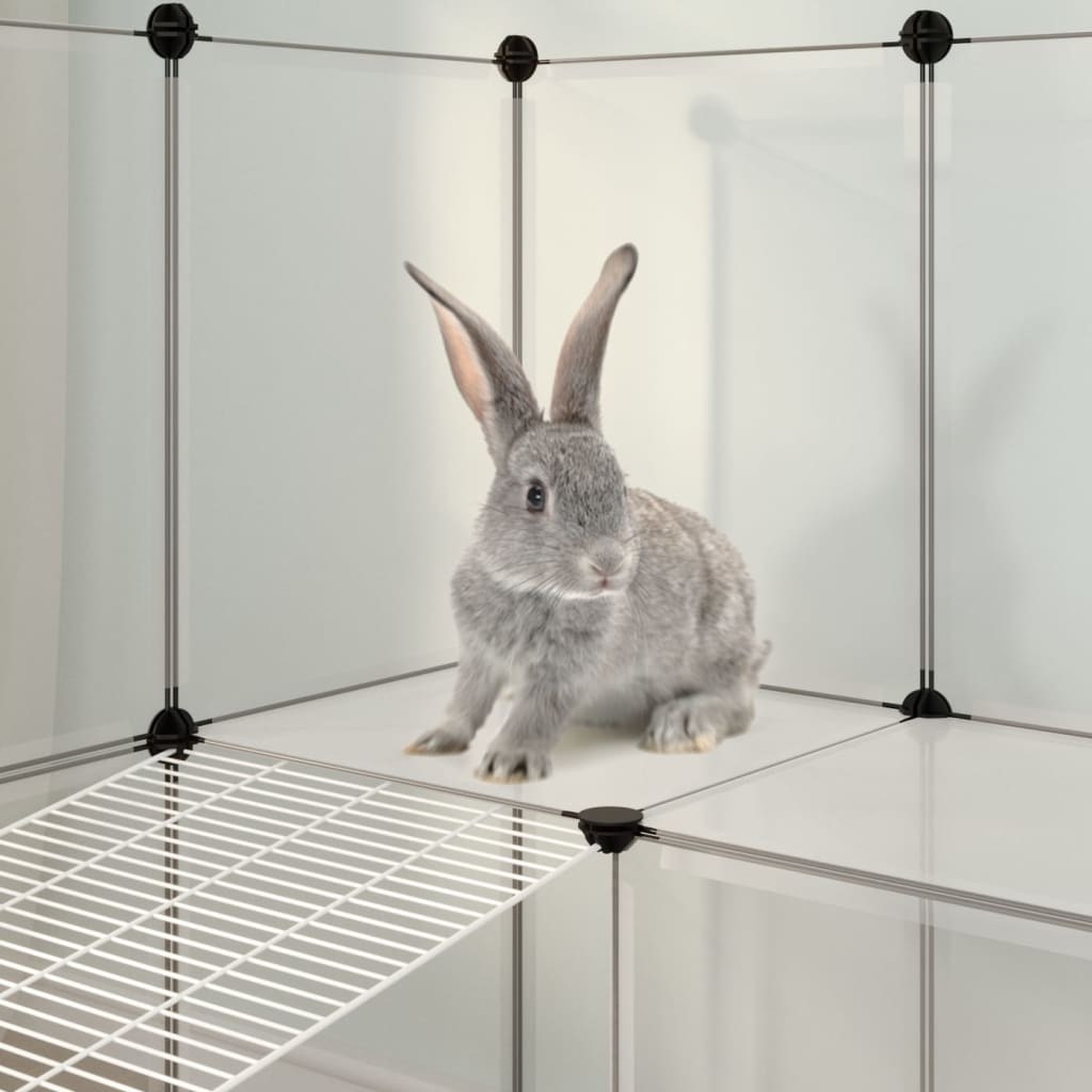 vidaXL Cușcă pentru animale mici transparent 142x74x93 cm PP și oțel vidaXL Cușcă pentru animale mici transparent 142x74x93 cm PP și oțel