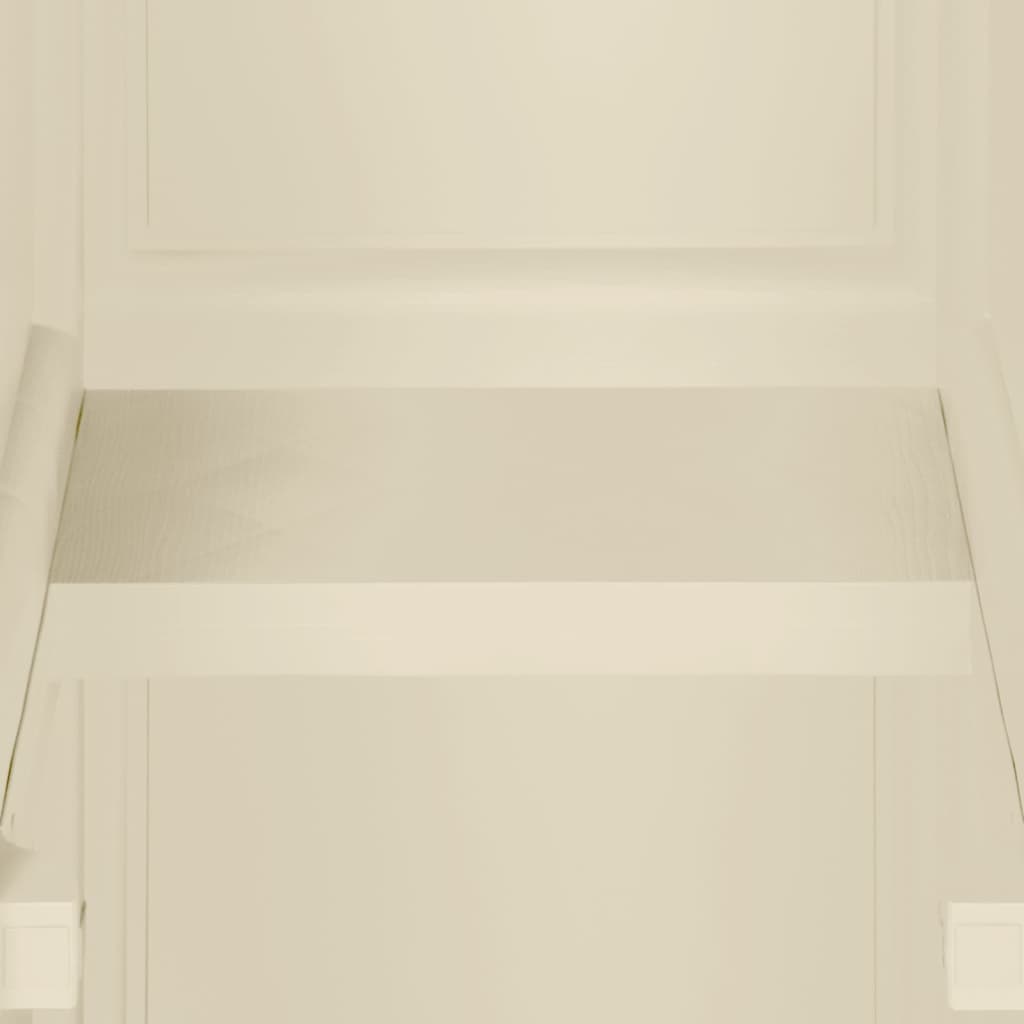 vidaXL Dulap din plastic, 40x43x164 cm, alb angora, design de lemn