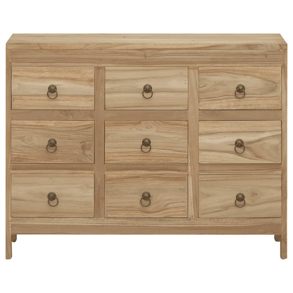 vidaXL Comodă cu sertare, 80x30x55 cm, lemn masiv tec vidaXL Comodă cu sertare, 80x30x55 cm, lemn masiv tec