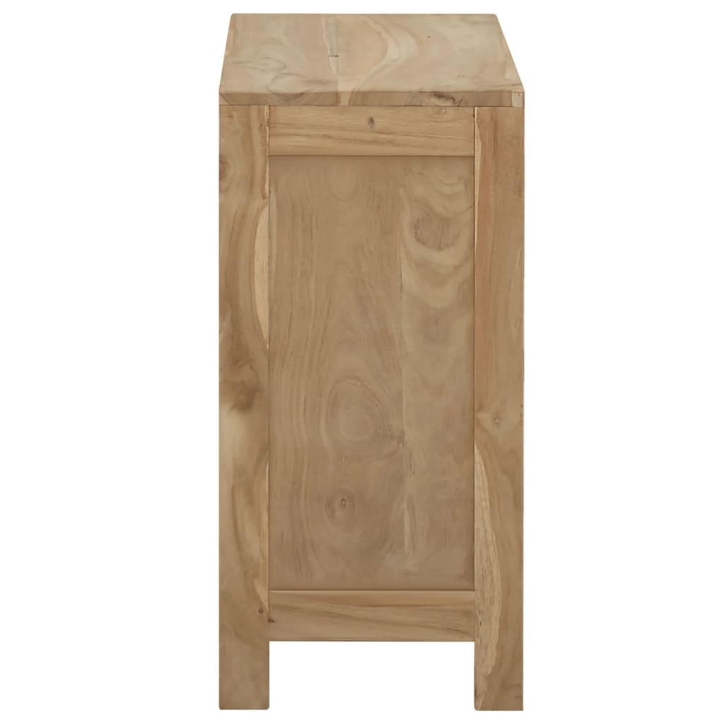 vidaXL Comodă cu sertare, 80x30x55 cm, lemn masiv tec vidaXL Comodă cu sertare, 80x30x55 cm, lemn masiv tec