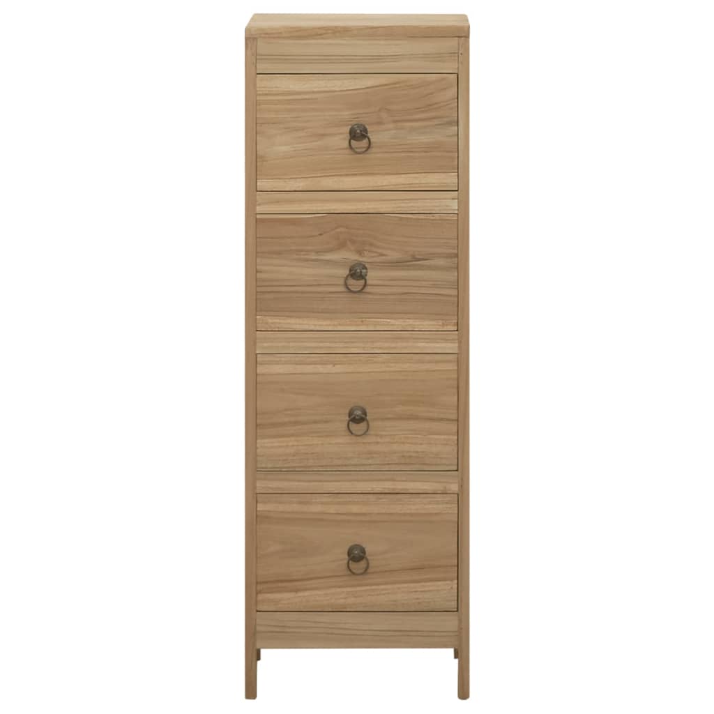 vidaXL Comodă cu sertare, 30x30x90 cm, lemn masiv tec vidaXL Comodă cu sertare, 30x30x90 cm, lemn masiv tec