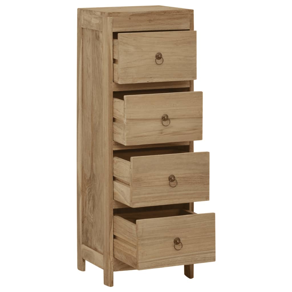 vidaXL Comodă cu sertare, 30x30x90 cm, lemn masiv tec vidaXL Comodă cu sertare, 30x30x90 cm, lemn masiv tec
