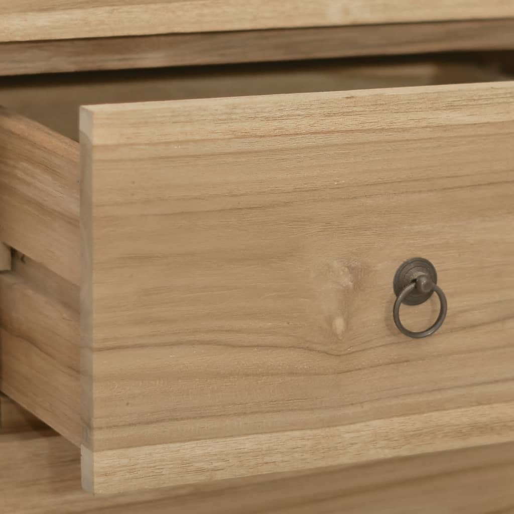 vidaXL Comodă cu sertare, 30x30x90 cm, lemn masiv tec vidaXL Comodă cu sertare, 30x30x90 cm, lemn masiv tec