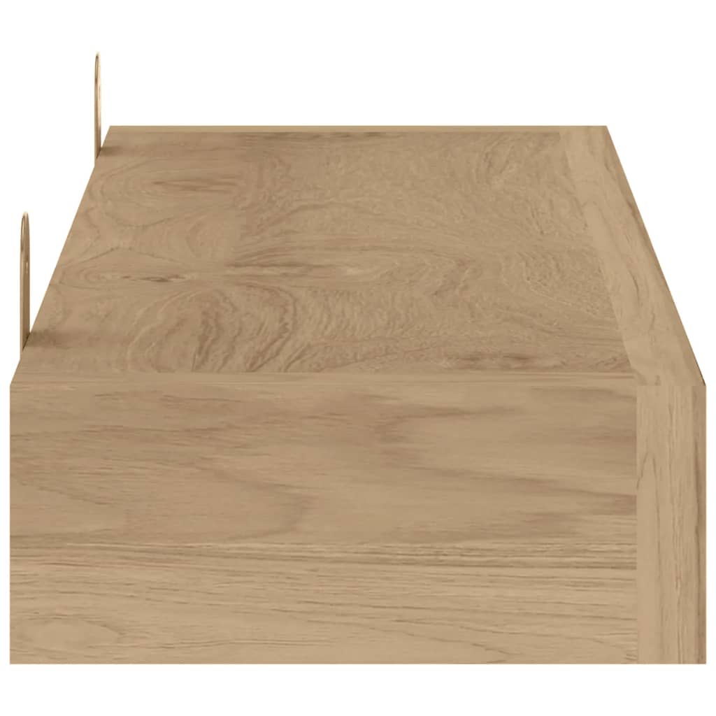vidaXL Rafturi de perete, 2 buc., 60x15x4 cm, lemn masiv de tec