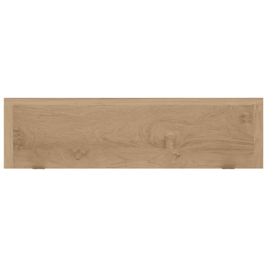 vidaXL Rafturi de perete, 2 buc., 60x15x4 cm, lemn masiv de tec