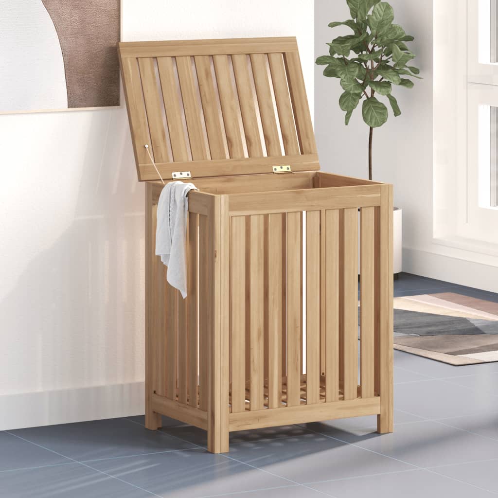 vidaXL Coș de rufe, 50x35x60 cm, lemn masiv de tec vidaXL Coș de rufe, 50x35x60 cm, lemn masiv de tec
