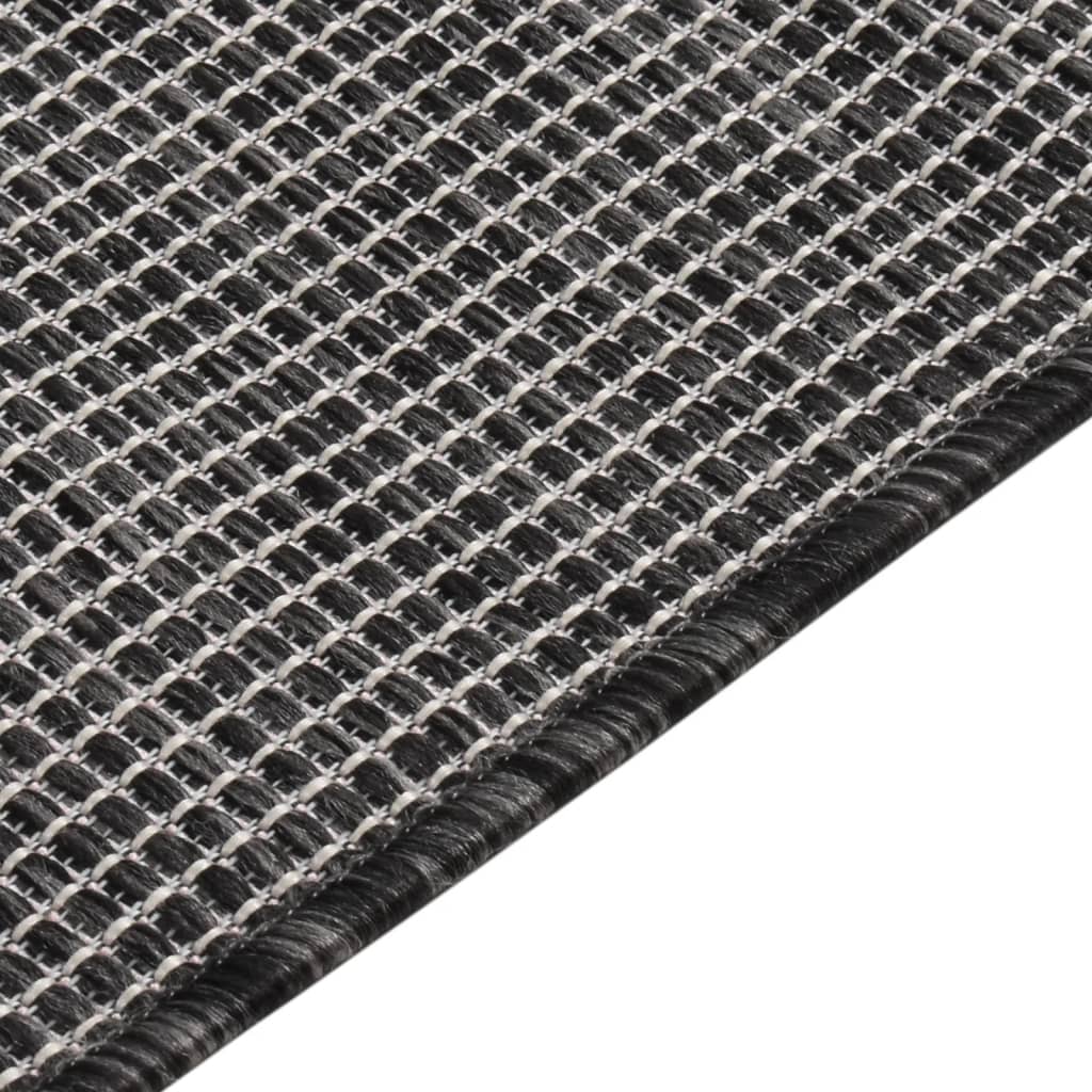 vidaXL Covor de exterior, gri, 160x230 cm, țesătură plată vidaXL Covor de exterior, gri, 160x230 cm, țesătură plată