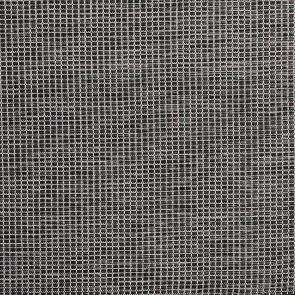 vidaXL Covor de exterior, gri, 160x230 cm, țesătură plată vidaXL Covor de exterior, gri, 160x230 cm, țesătură plată