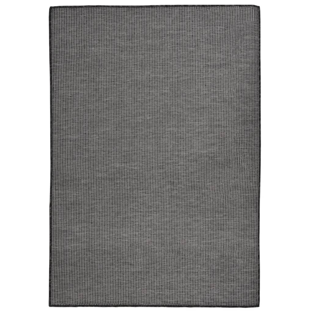 vidaXL Covor de exterior, gri, 160x230 cm, țesătură plată vidaXL Covor de exterior, gri, 160x230 cm, țesătură plată