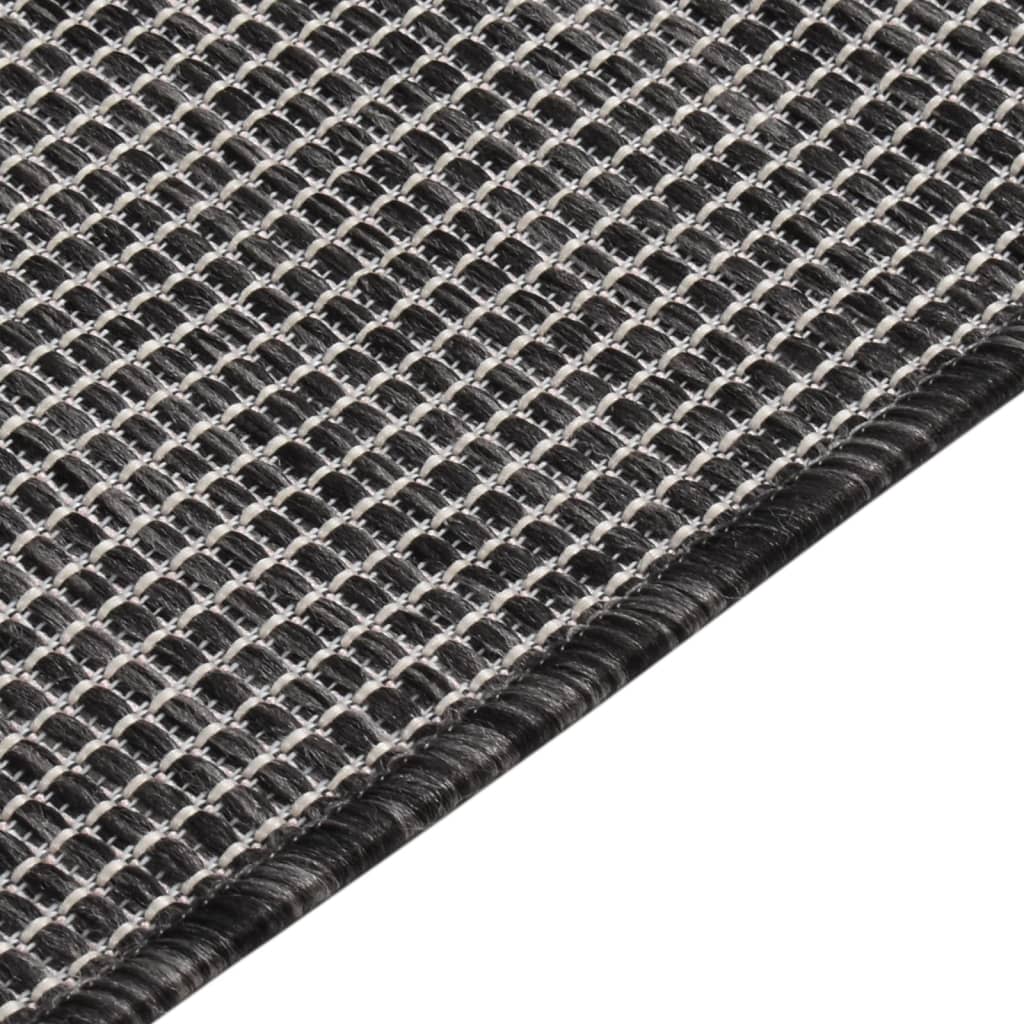 vidaXL Covor de exterior, gri, 200x280 cm, țesătură plată vidaXL Covor de exterior, gri, 200x280 cm, țesătură plată