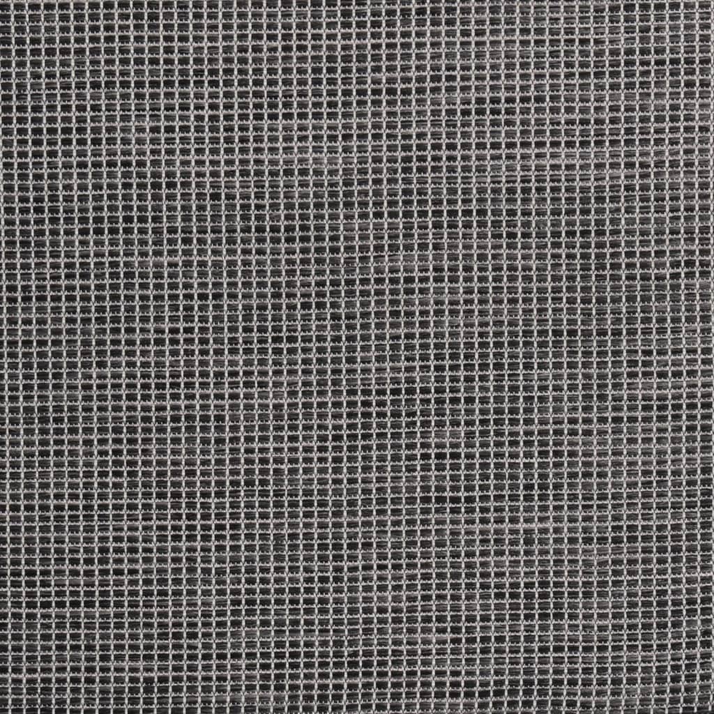 vidaXL Covor de exterior, gri, 200x280 cm, țesătură plată vidaXL Covor de exterior, gri, 200x280 cm, țesătură plată
