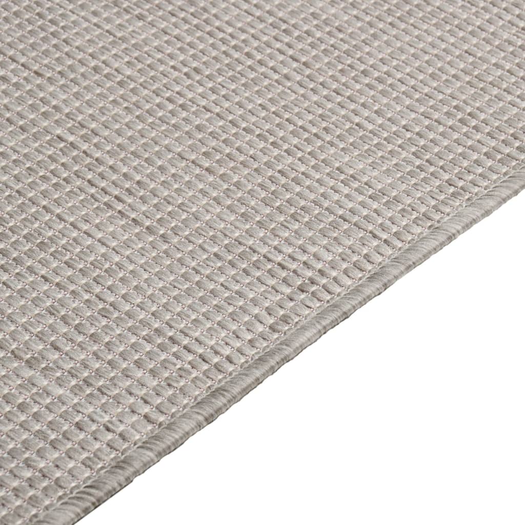 vidaXL Covor de exterior, gri taupe, 200x280 cm, țesătură plată vidaXL Covor de exterior, gri taupe, 200x280 cm, țesătură plată