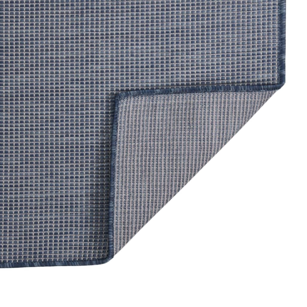 vidaXL Covor de exterior, albastru, 80x250 cm, țesătură plată vidaXL Covor de exterior, albastru, 80x250 cm, țesătură plată