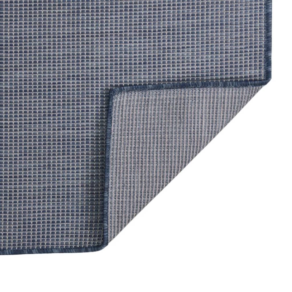 vidaXL Covor de exterior, albastru, 120x170 cm, țesătură plată vidaXL Covor de exterior, albastru, 120x170 cm, țesătură plată