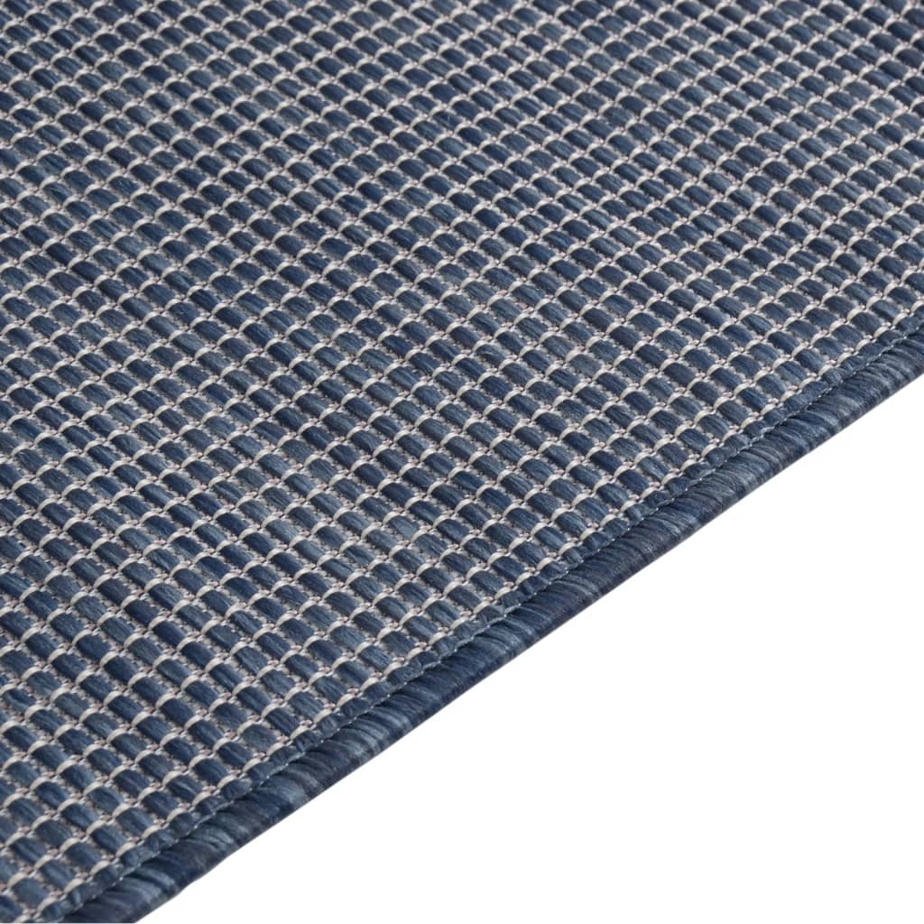 vidaXL Covor de exterior, albastru, 120x170 cm, țesătură plată vidaXL Covor de exterior, albastru, 120x170 cm, țesătură plată