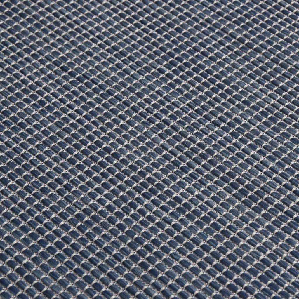 vidaXL Covor de exterior, albastru, 200x280 cm, țesătură plată vidaXL Covor de exterior, albastru, 200x280 cm, țesătură plată