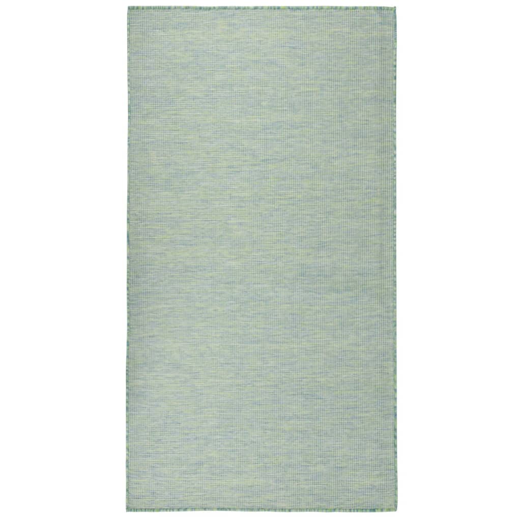 vidaXL Covor de exterior, turcoaz, 140x200 cm, țesătură plată vidaXL Covor de exterior, turcoaz, 140x200 cm, țesătură plată