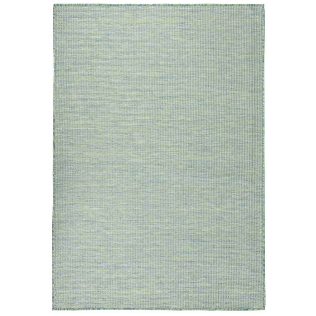 vidaXL Covor de exterior, turcoaz, 160x230 cm, țesătură plată vidaXL Covor de exterior, turcoaz, 160x230 cm, țesătură plată
