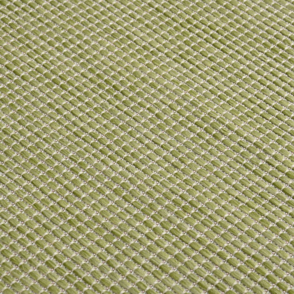vidaXL Covor de exterior, verde, 140x200 cm, țesătură plată vidaXL Covor de exterior, verde, 140x200 cm, țesătură plată