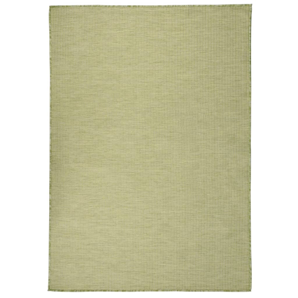 vidaXL Covor de exterior, verde, 200x280 cm, țesătură plată vidaXL Covor de exterior, verde, 200x280 cm, țesătură plată