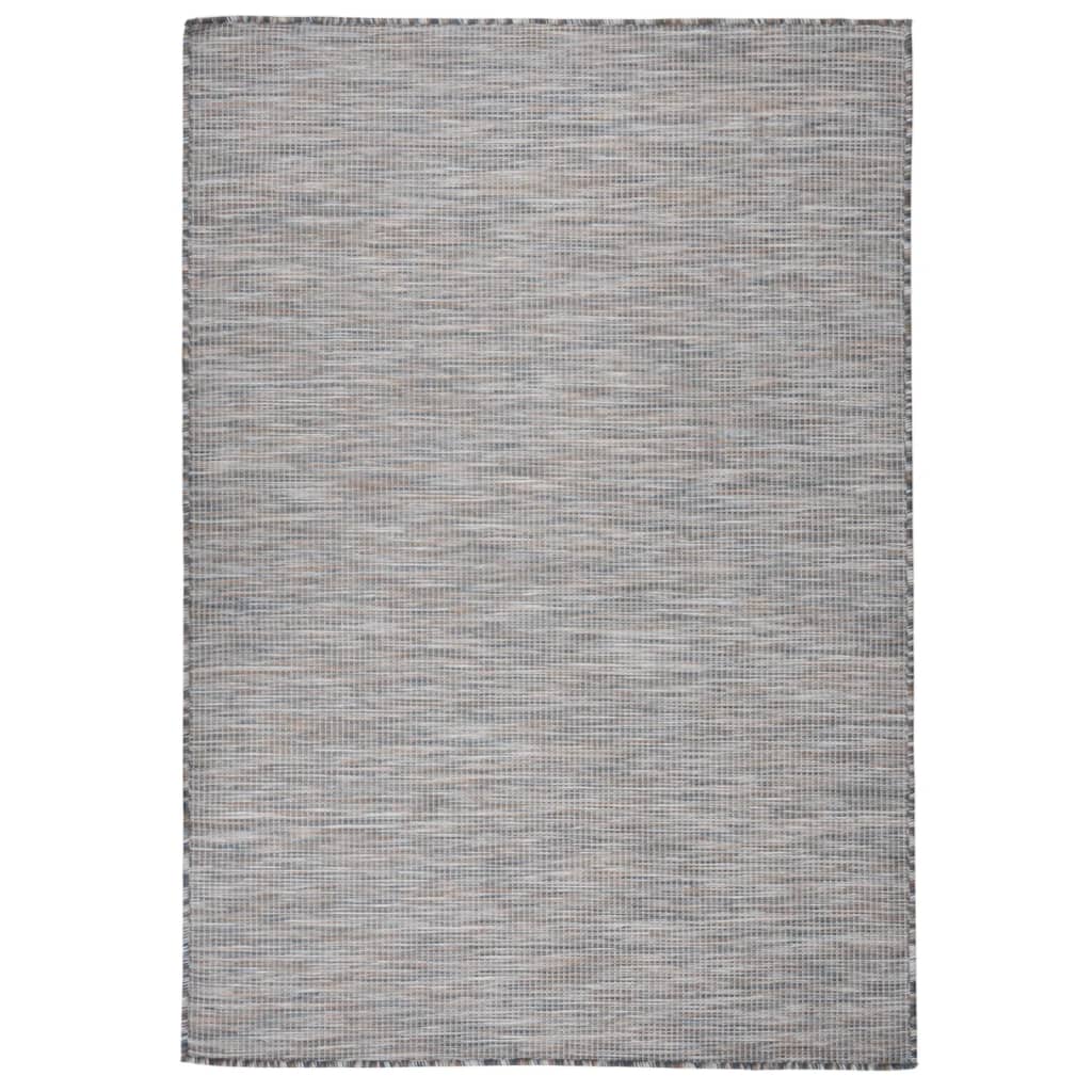 vidaXL Covor de exterior, maro şi albastru, 160x230 cm, țesătură plată vidaXL Covor de exterior, maro şi albastru, 160x230 cm, țesătură plată