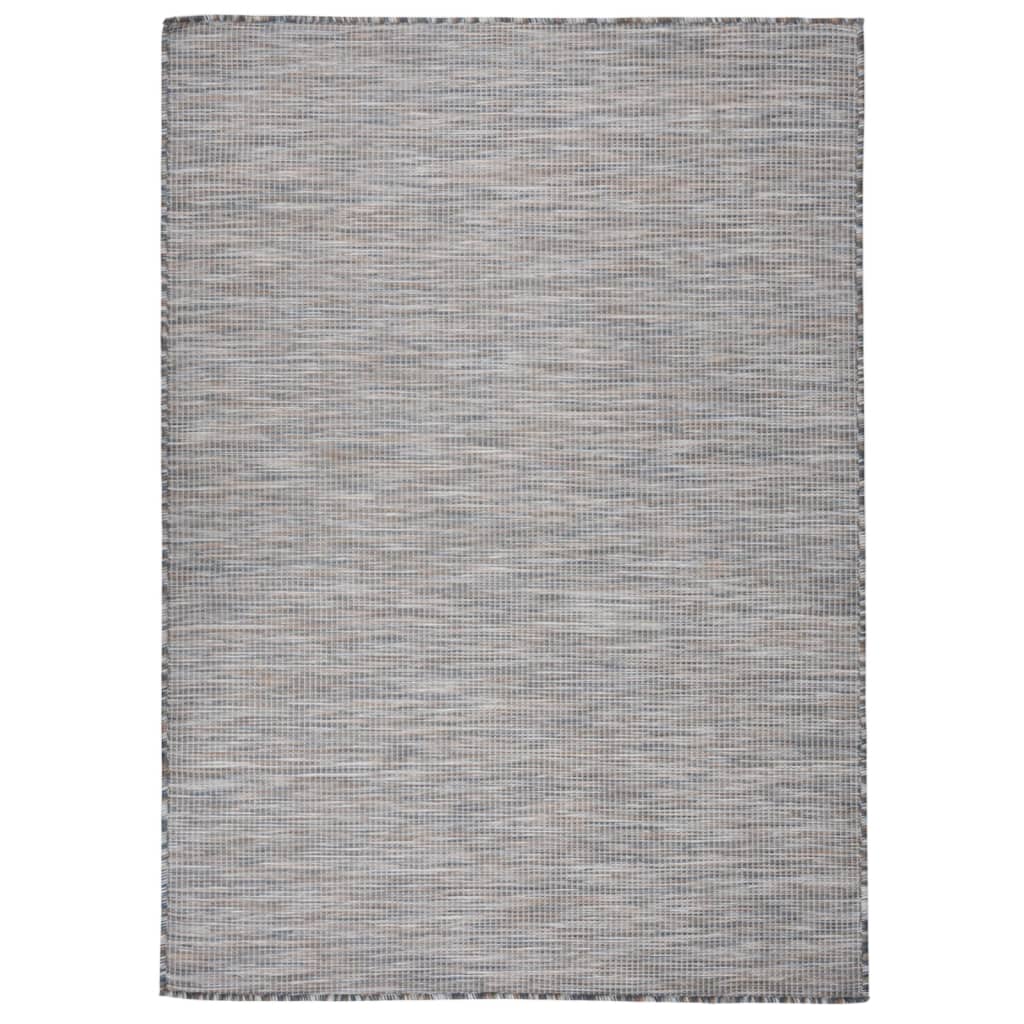 vidaXL Covor de exterior, maro şi albastru, 200x280 cm, țesătură plată vidaXL Covor de exterior, maro şi albastru, 200x280 cm, țesătură plată