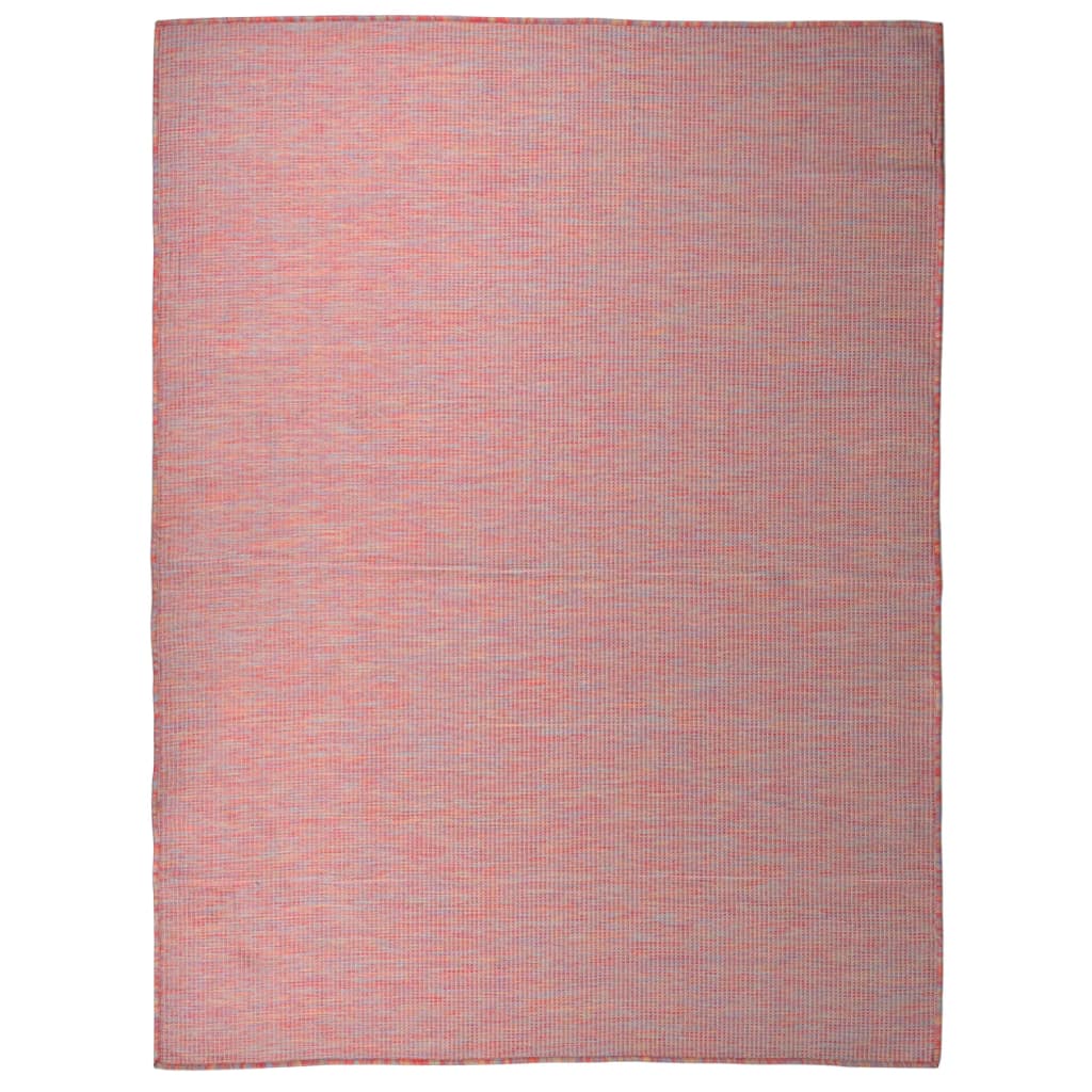 vidaXL Covor de exterior, roșu, 120x170 cm, țesătură plată vidaXL Covor de exterior, roșu, 120x170 cm, țesătură plată