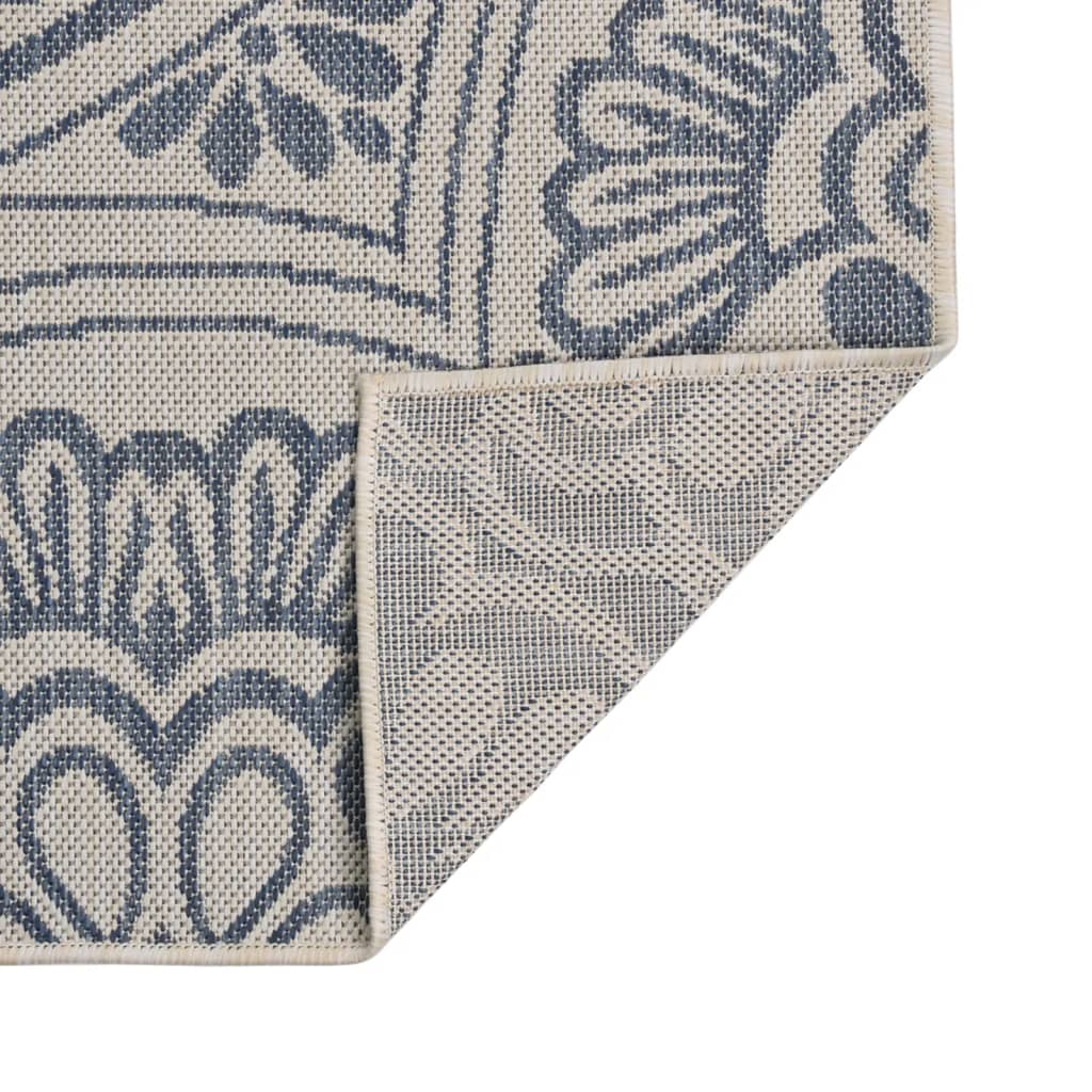 vidaXL Covor de exterior, model albastru, 160x230 cm, țesătură plată vidaXL Covor de exterior, model albastru, 160x230 cm, țesătură plată