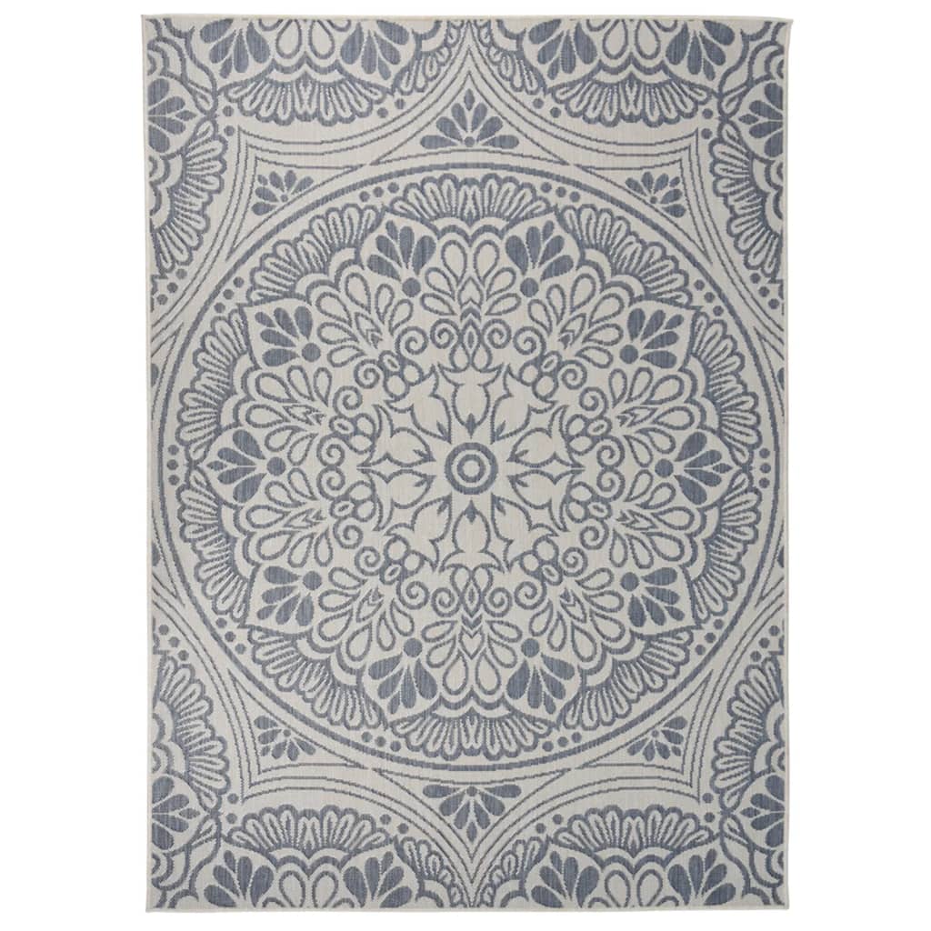 vidaXL Covor de exterior, model albastru, 200x280 cm, țesătură plată vidaXL Covor de exterior, model albastru, 200x280 cm, țesătură plată