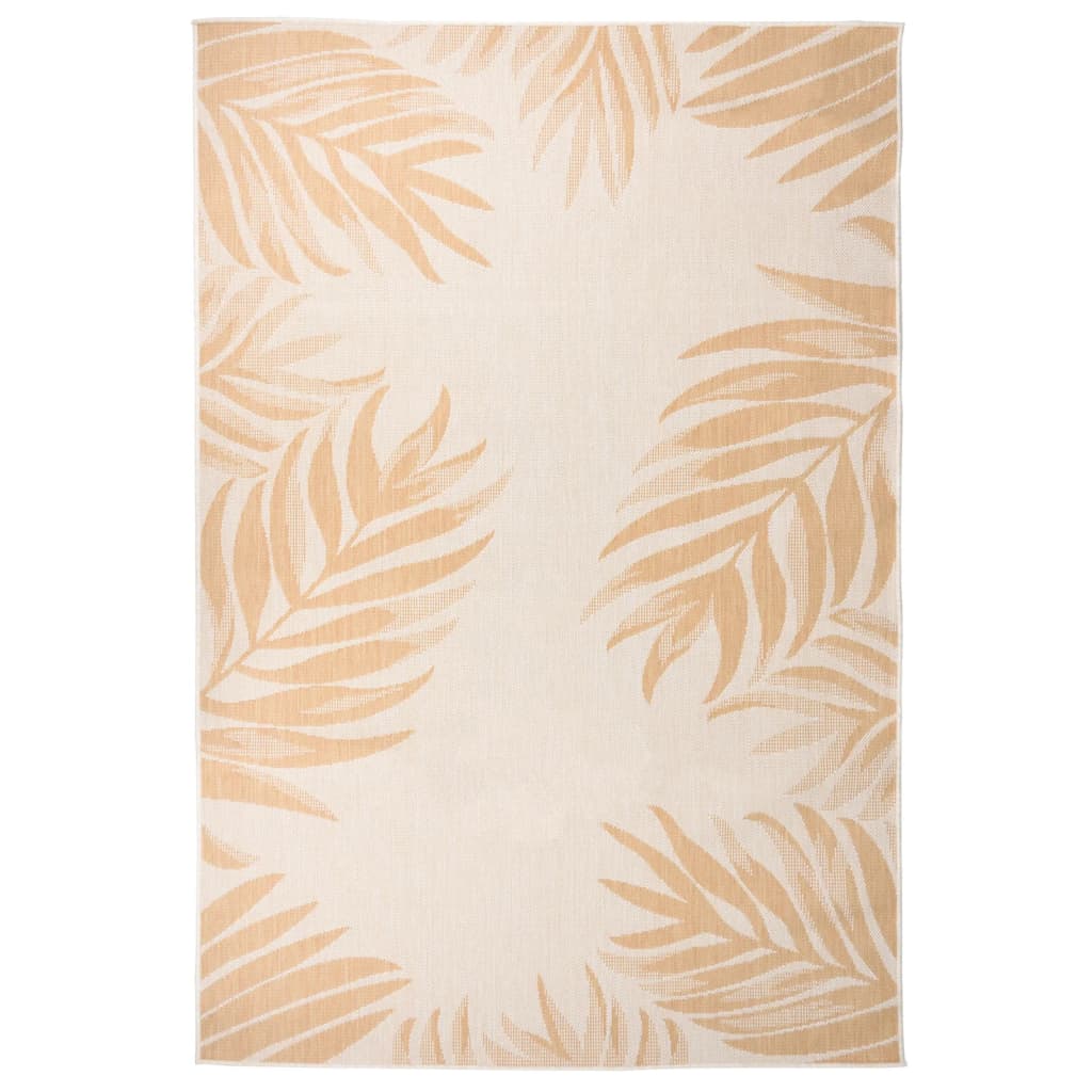 vidaXL Covor de exterior, model frunze, 160x230 cm, țesătură plată vidaXL Covor de exterior, model frunze, 160x230 cm, țesătură plată
