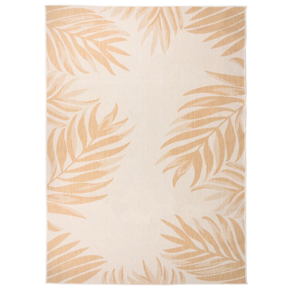 vidaXL Covor de exterior, model frunze, 200x280 cm, țesătură plată vidaXL Covor de exterior, model frunze, 200x280 cm, țesătură plată