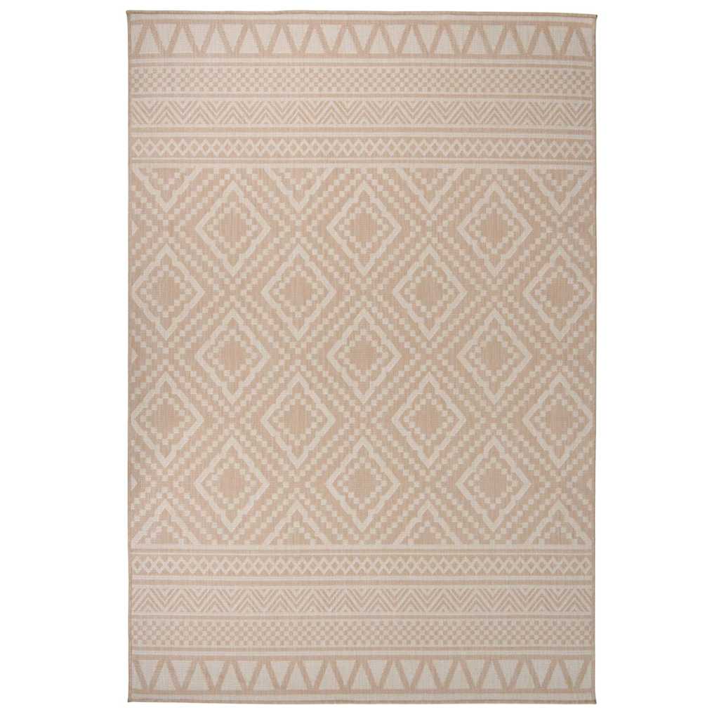 vidaXL Covor de exterior, dungi maro, 160x230 cm, țesătură plată vidaXL Covor de exterior, dungi maro, 160x230 cm, țesătură plată