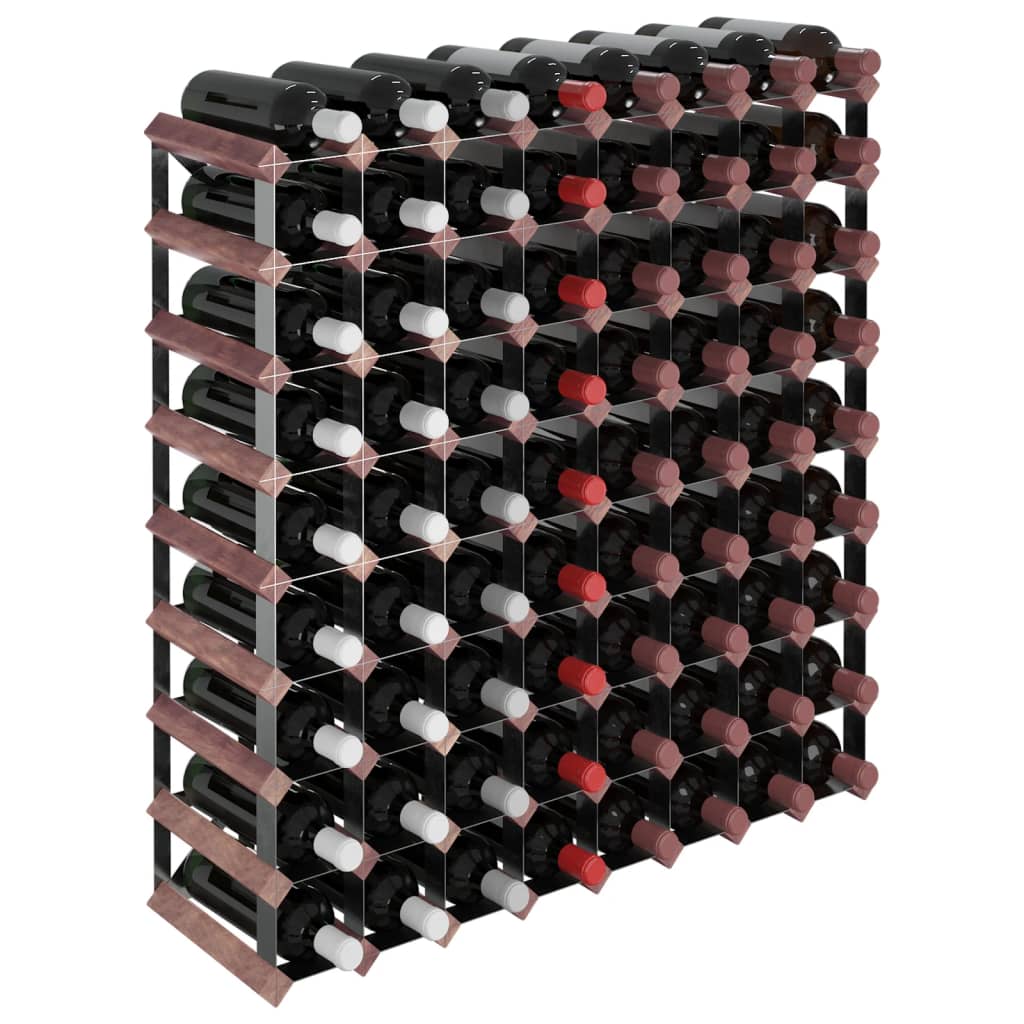 vidaXL Suport sticle de vin, 72 sticle, maro, lemn masiv de pin vidaXL Suport sticle de vin, 72 sticle, maro, lemn masiv de pin