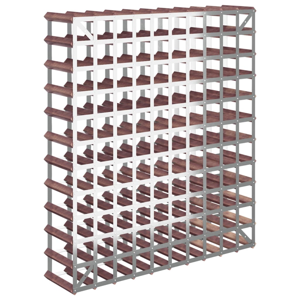 vidaXL Suport sticle de vin, 120 sticle, maro, lemn masiv de pin vidaXL Suport sticle de vin, 120 sticle, maro, lemn masiv de pin