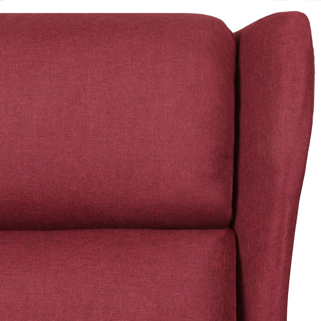 vidaXL Fotoliu rabatabil, roșu vin, material textil vidaXL Fotoliu rabatabil, roșu vin, material textil