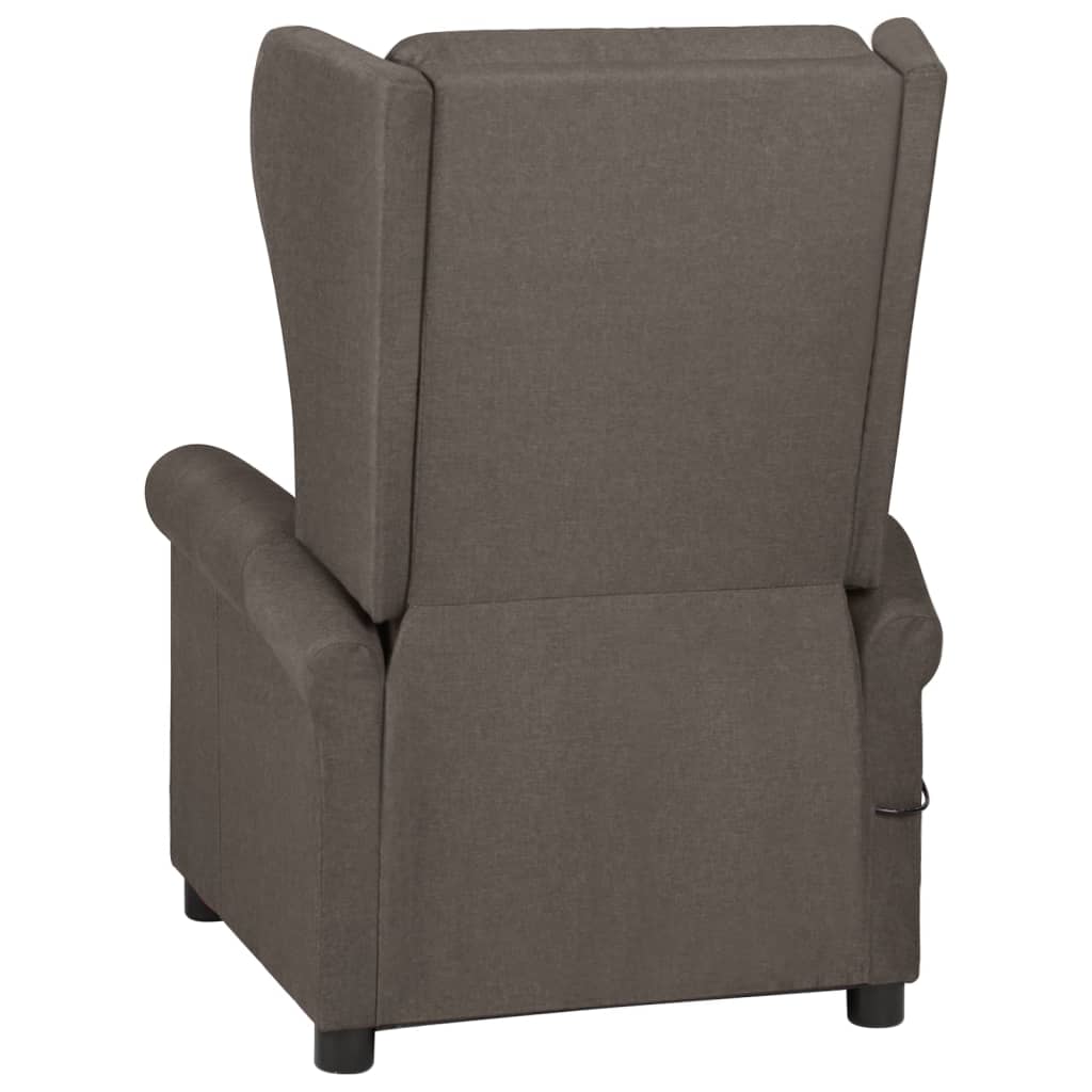 vidaXL Fotoliu rabatabil, maro, material textil