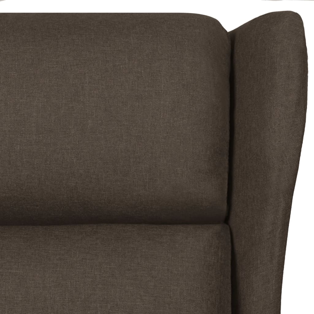 vidaXL Fotoliu rabatabil, maro închis, material textil