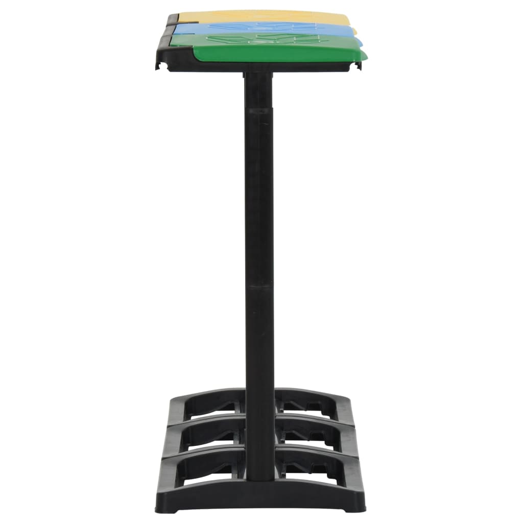 vidaXL Suporturi pentru saci de gunoi cu capac 240-330 L multicolor PP vidaXL Suporturi pentru saci de gunoi cu capac 240-330 L multicolor PP