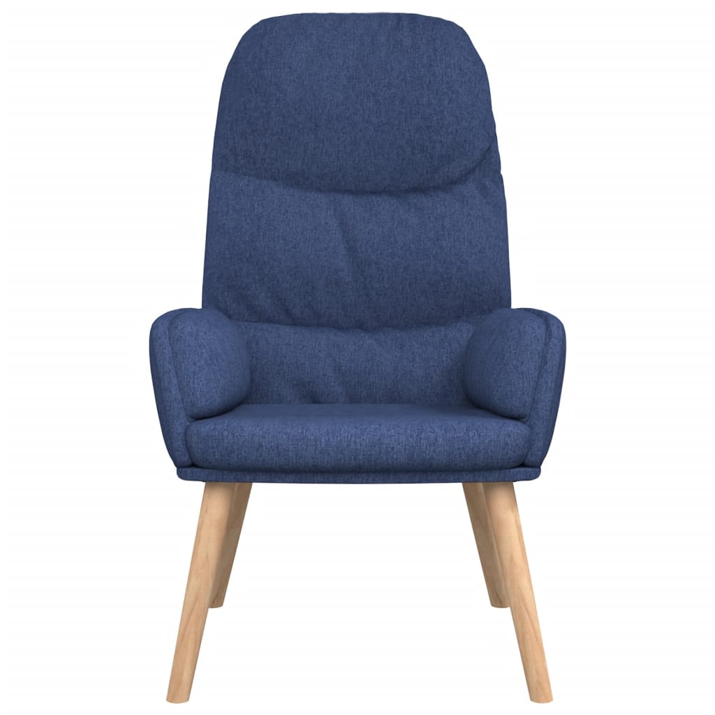 vidaXL Scaun de relaxare, albastru, material textil