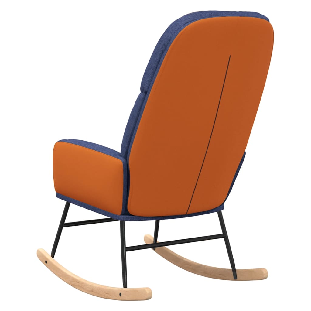 vidaXL Scaun balansoar, albastru, material textil vidaXL Scaun balansoar, albastru, material textil
