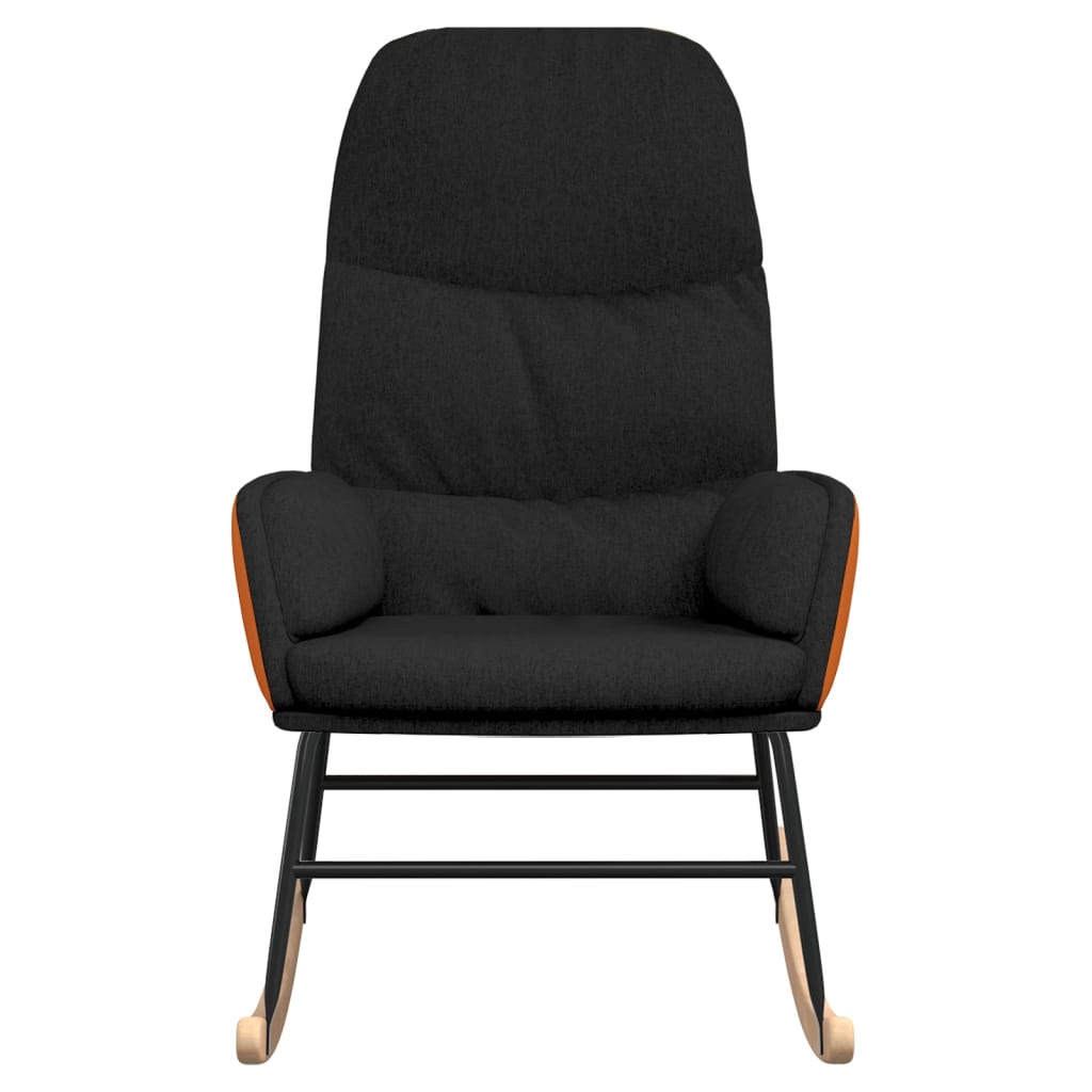 vidaXL Scaun balansoar, negru, material textil vidaXL Scaun balansoar, negru, material textil