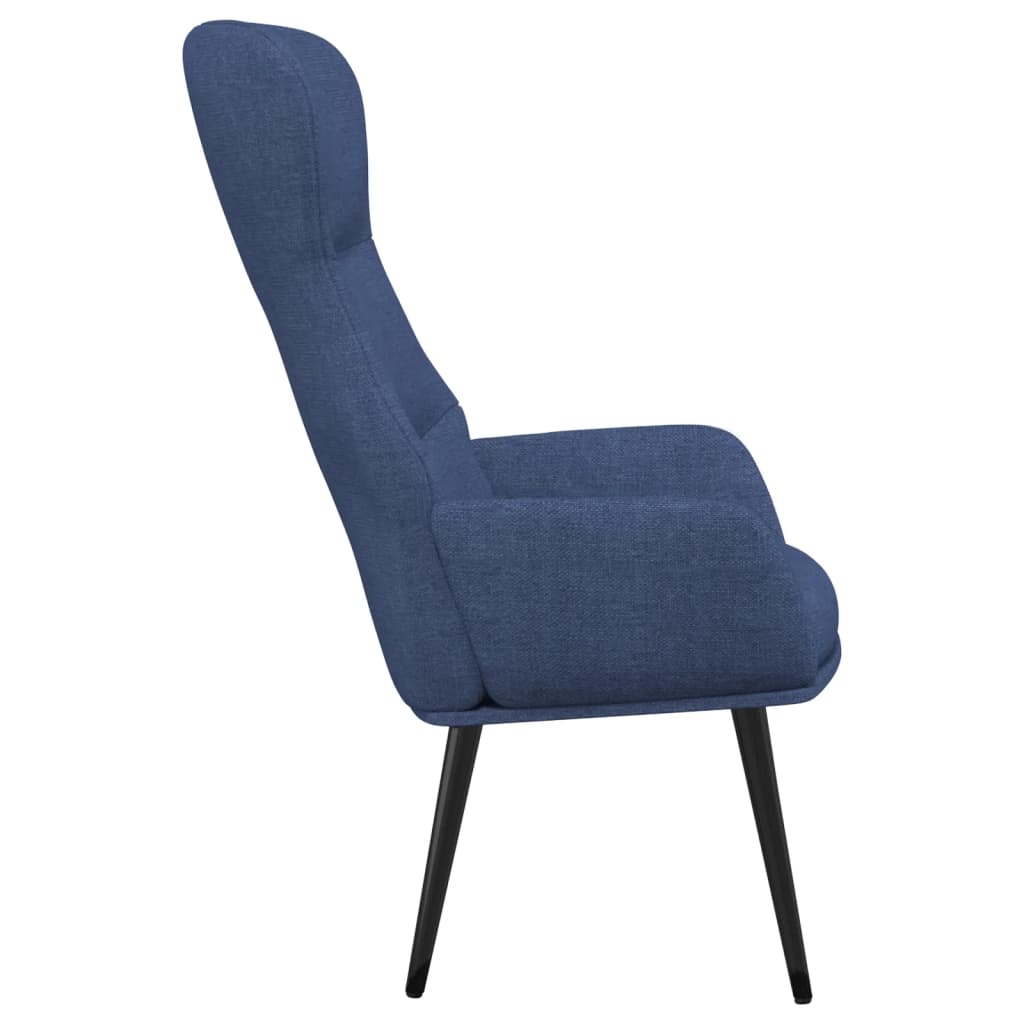 vidaXL Scaun de relaxare, albastru, material textil vidaXL Scaun de relaxare, albastru, material textil