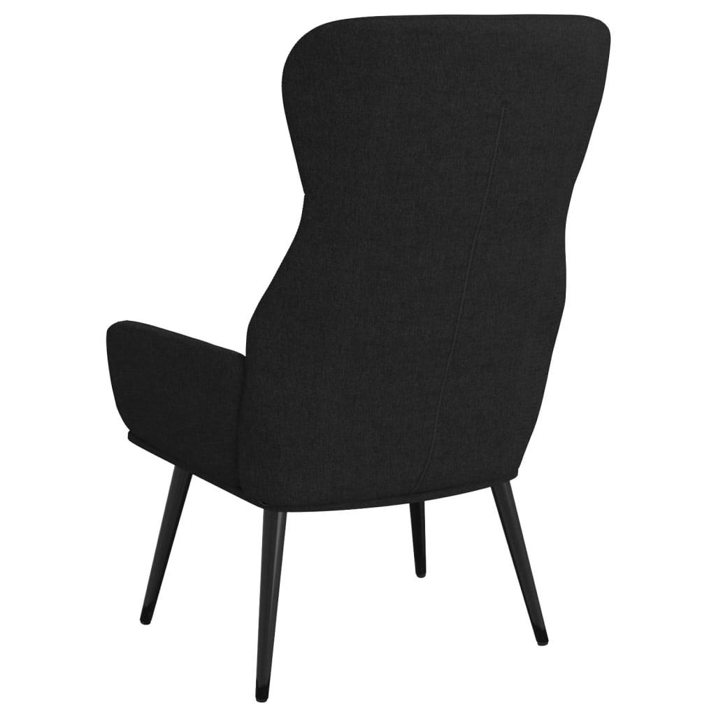 vidaXL Scaun de relaxare, negru, material textil